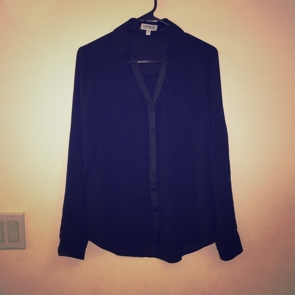 Express women’s classic black blouse - Picture 1 of 4